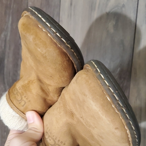 UGG Australia Gael Mules Clogs Chestnut Suede SN/1934 US 9 shoes - Picture 8 of 13